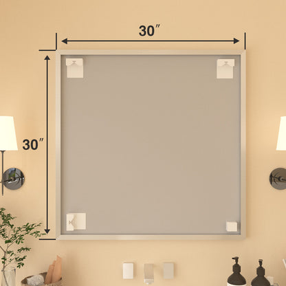 Nova Rectangular Framed Wall Bathroom Vanity Mirror XYZ-3030NK12