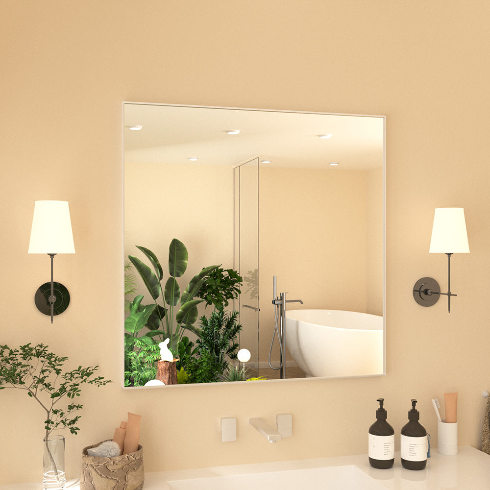 Nova Rectangular Framed Wall Bathroom Vanity Mirror XYZ-3030NK2