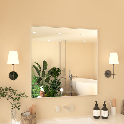 Nova Rectangular Framed Wall Bathroom Vanity Mirror XYZ-3030NK2