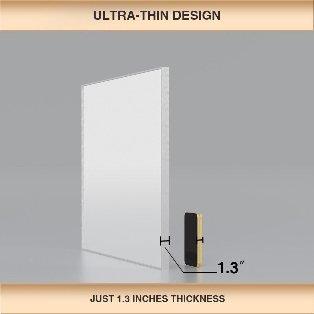 Nova Rectangular Framed Wall Bathroom Vanity Mirror XYZ-3030NK6