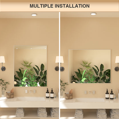 Nova Rectangular Framed Wall Bathroom Vanity Mirror XYZ-3030NK8