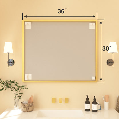 Nova Rectangular Framed Wall Bathroom Vanity Mirror XYZ-3630BG12
