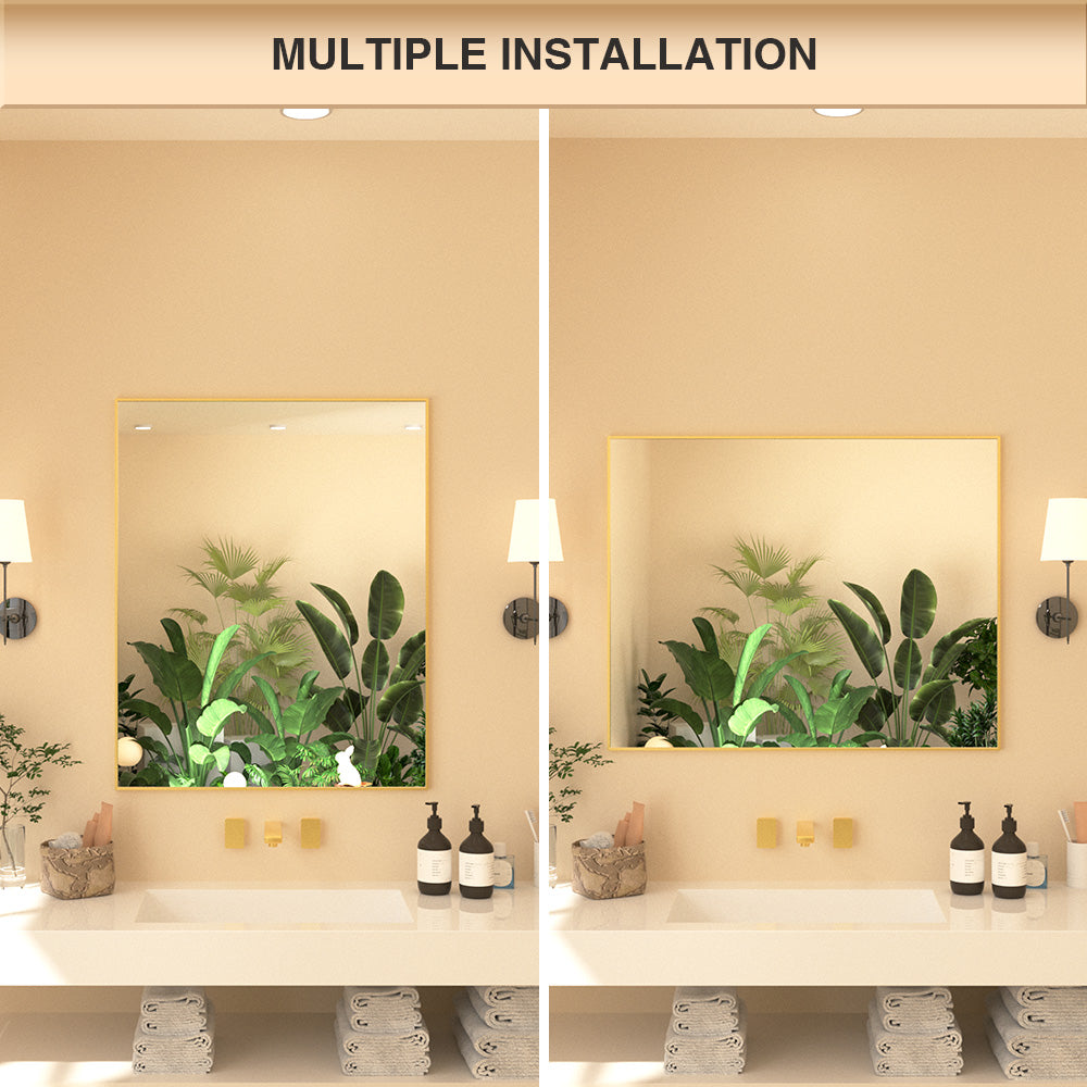 Nova Rectangular Framed Wall Bathroom Vanity Mirror XYZ-3630BG8