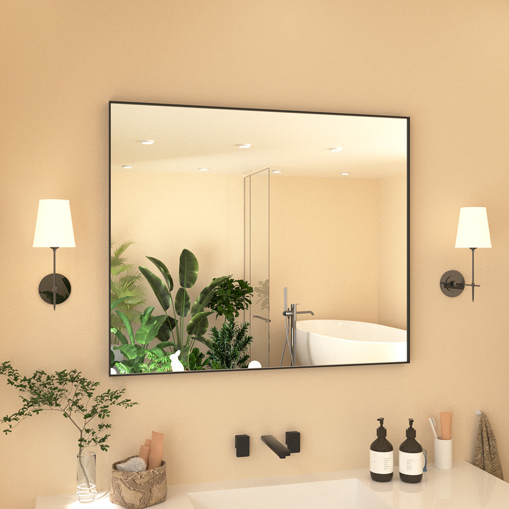 Nova Rectangular Framed Wall Bathroom Vanity Mirror XYZ-3630BL2