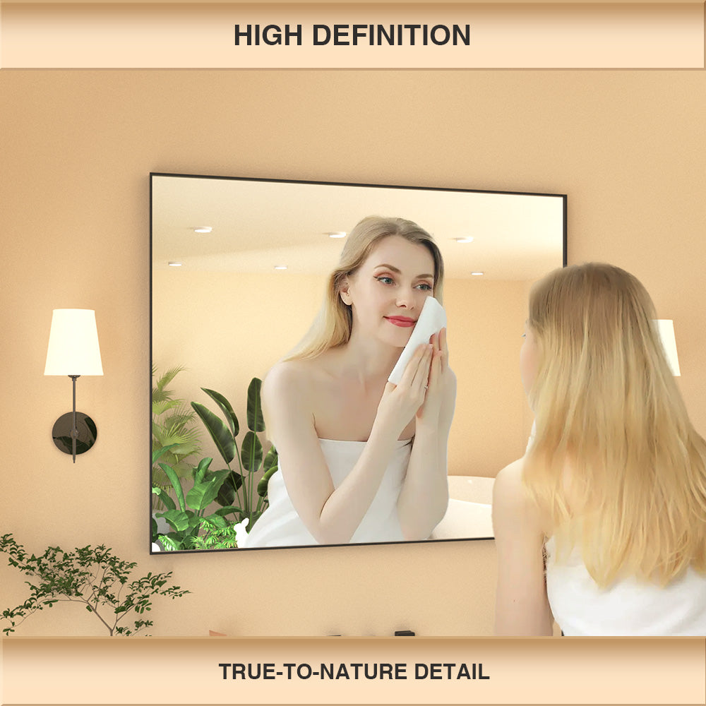 Nova Rectangular Framed Wall Bathroom Vanity Mirror XYZ-3630BL5