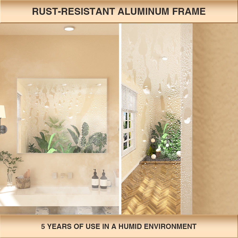 Nova Rectangular Framed Wall Bathroom Vanity Mirror XYZ-3630NK4