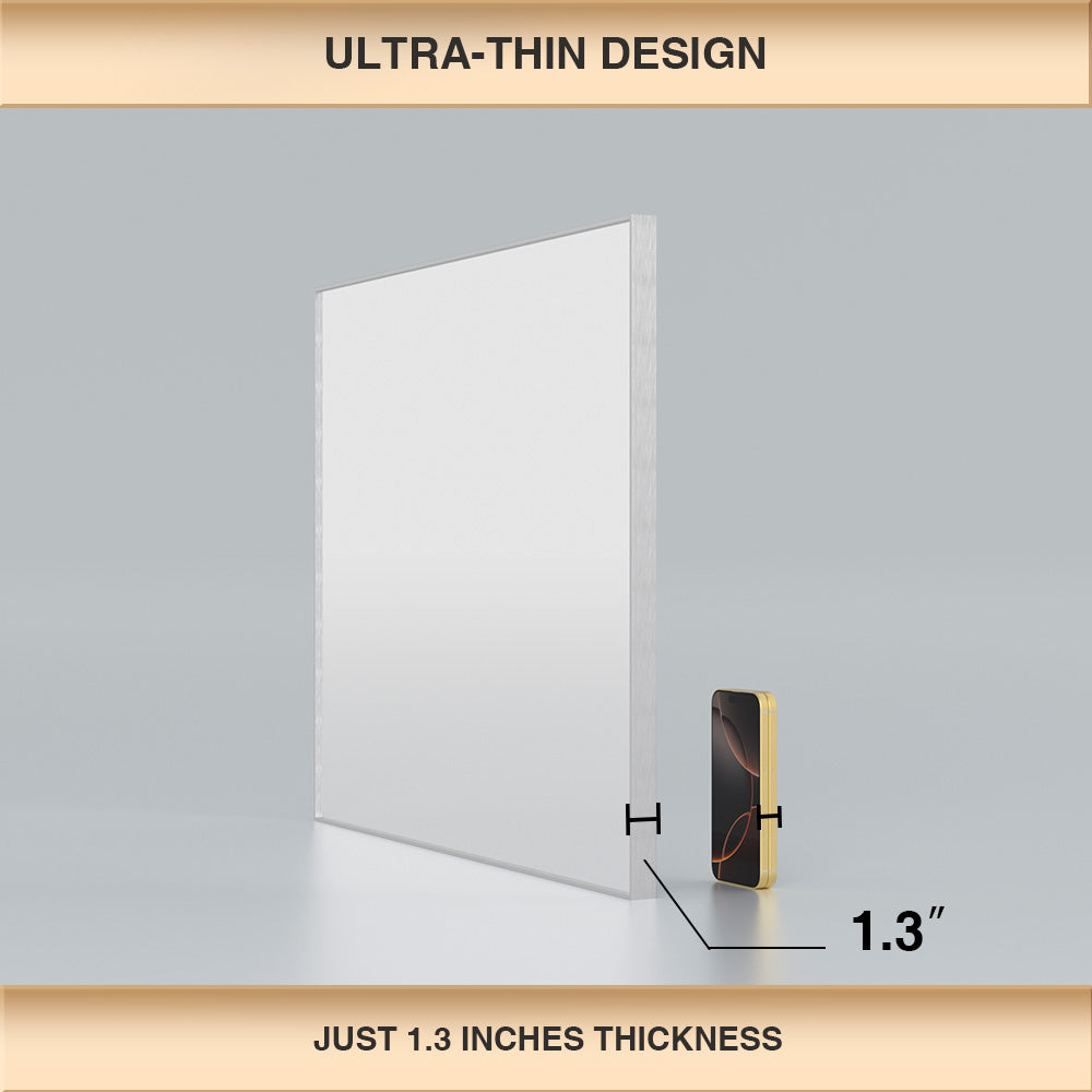 Nova Rectangular Framed Wall Bathroom Vanity Mirror XYZ-3630NK6