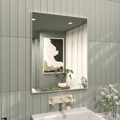 TaiMei 24 in. W x 30 in. H Rectangular Framed Wall Bathroom Vanity Mirror ZL2430-BN-02