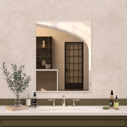 Sight 24 in. W x 30 in. H Rectangular Framed Wall Bathroom Vanity Mirror Brushed Nickel ZL2430BN-2_d800ee48-0d09-4aa1-b8c3-e846e331f825