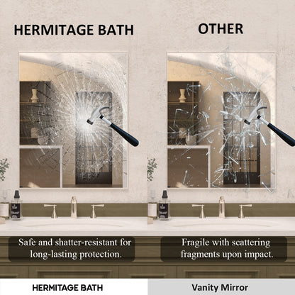 Sight 24 in. W x 30 in. H Rectangular Framed Wall Bathroom Vanity Mirror ZL2430BN-9