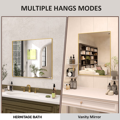 Sight 24 in. W x 30 in. H Rectangular Framed Wall Bathroom Vanity Mirror ZL2430GD-5