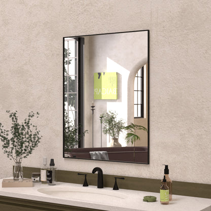 Sight 24 in. W x 30 in. H Rectangular Framed Wall Bathroom Vanity Mirror ZL2430MB-1
