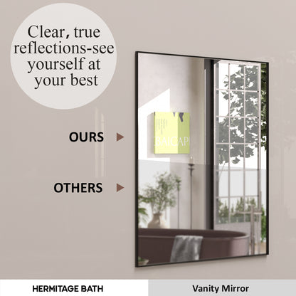 Sight 24 in. W x 30 in. H Rectangular Framed Wall Bathroom Vanity Mirror ZL2430MB-7