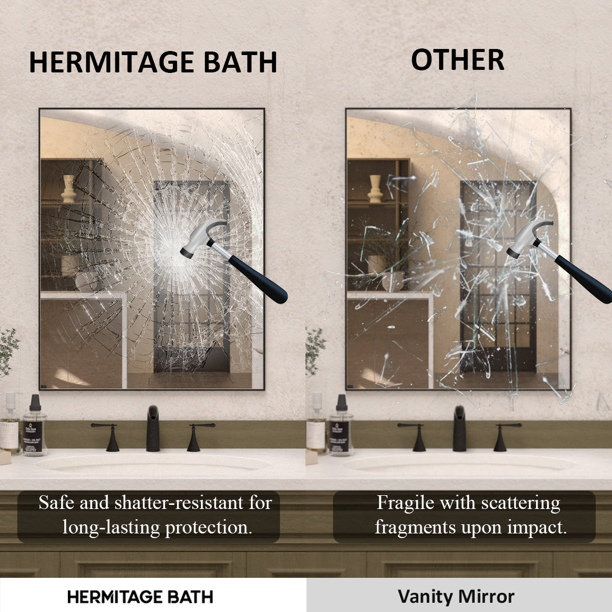 Sight 24 in. W x 30 in. H Rectangular Framed Wall Bathroom Vanity Mirror ZL2430MB-9