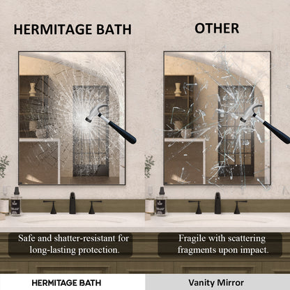 Sight 24 in. W x 30 in. H Rectangular Framed Wall Bathroom Vanity Mirror ZL2430MB-9