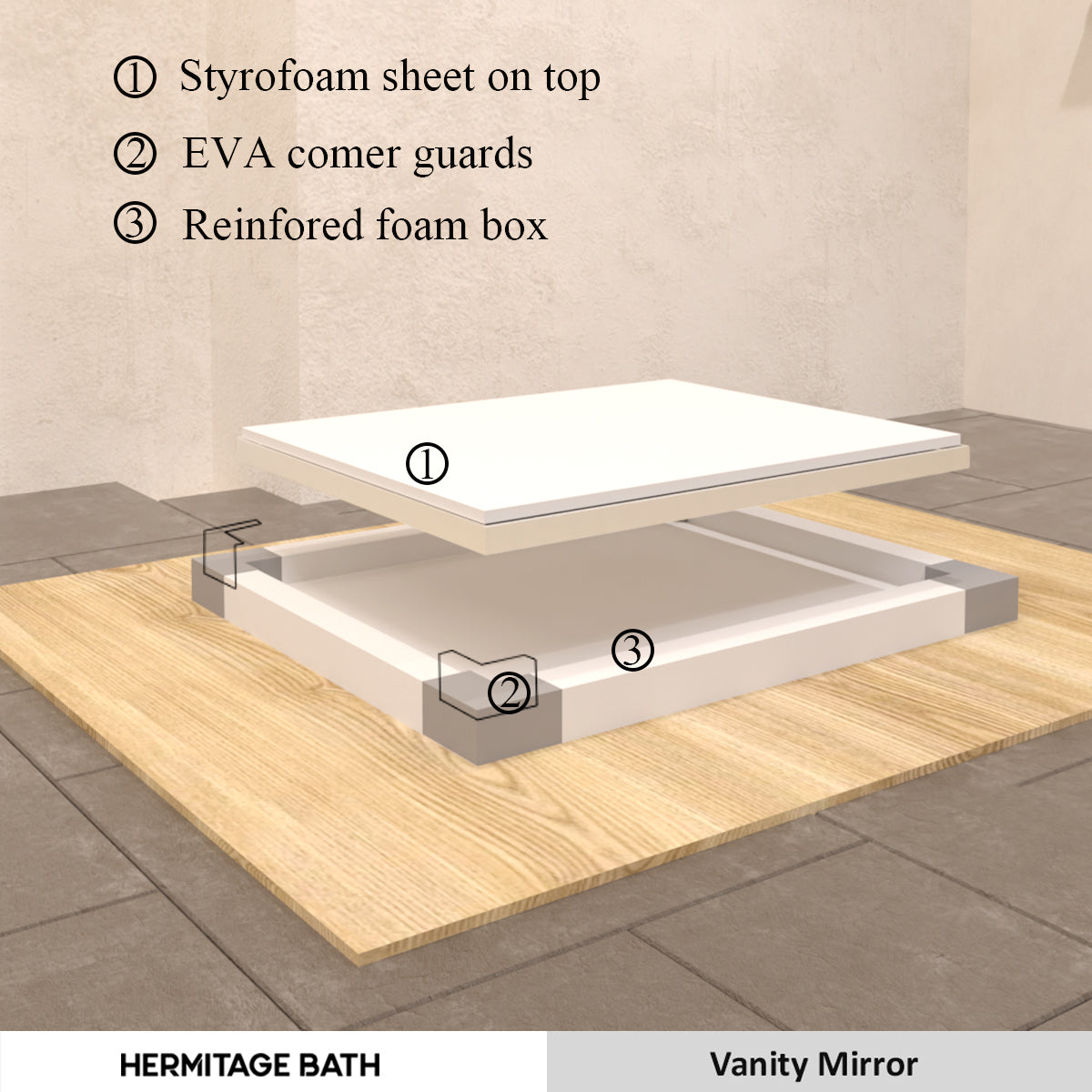 Sight 36 in. W x 30 in. H Rectangular Framed Wall Bathroom Vanity Mirror ZL3630BN-11