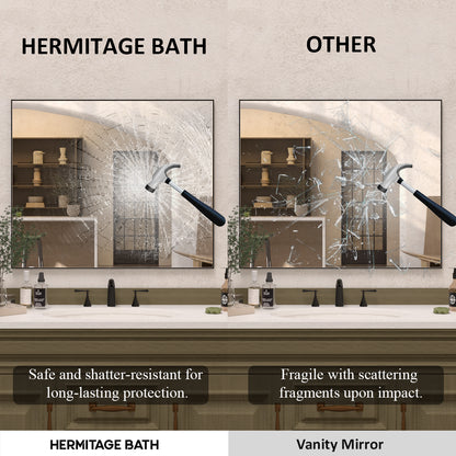 Sight 36 in. W x 30 in. H Rectangular Framed Wall Bathroom Vanity Mirror ZL3630MB-9