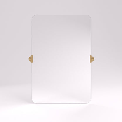 24 in. H x 36 in. W Rectangular Frameless Tilt Wall Mount Bathroom Vanity Mirror